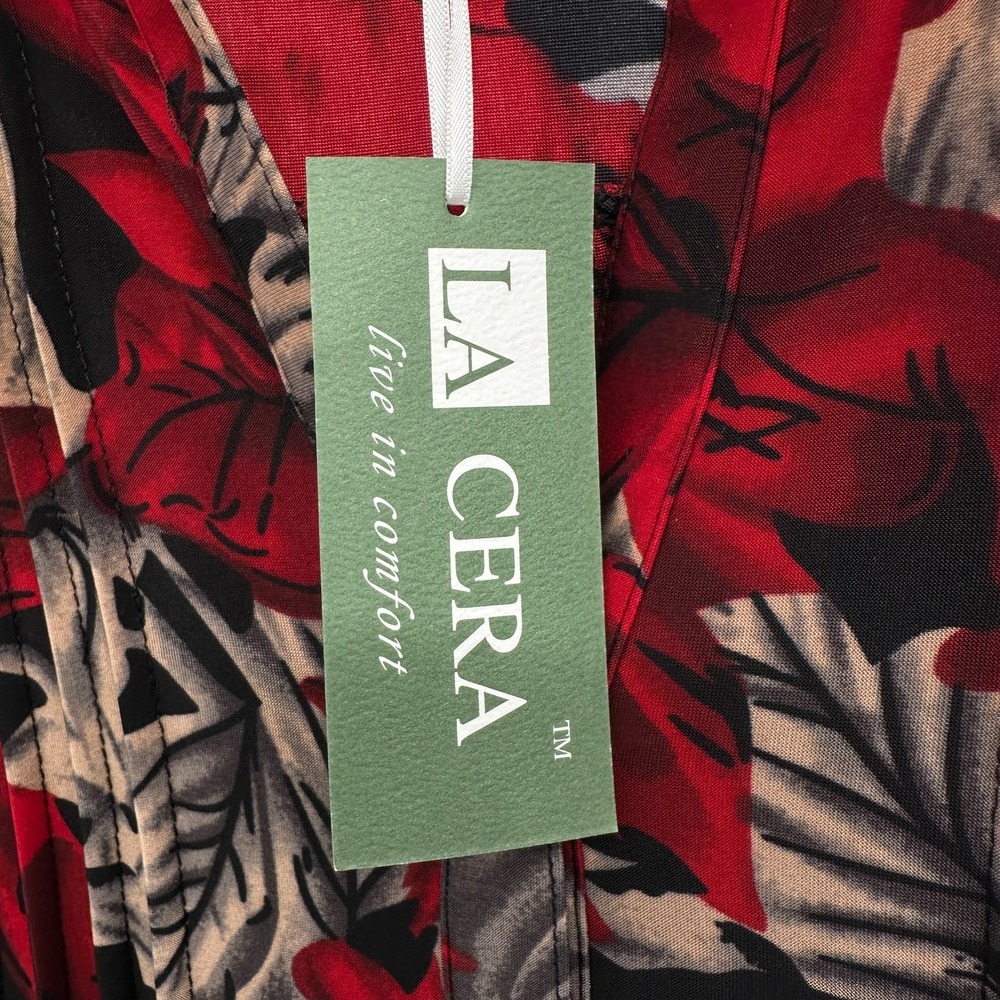 La Cera Tunic Top Shirt 3X Stretch Floral Bloomcore Festival Witchy Grunge New - Picture 9 of 14